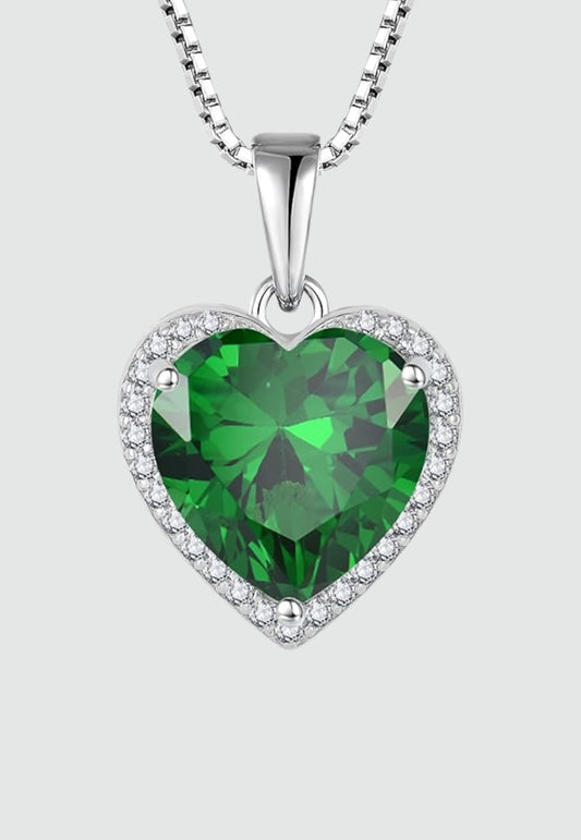 قلادة قلب من الفضة 925