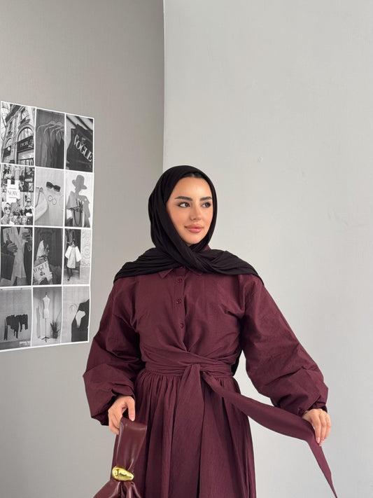 كسوة بحزام على الطراز التركي