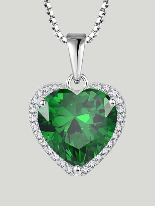 قلادة قلب من الفضة 925