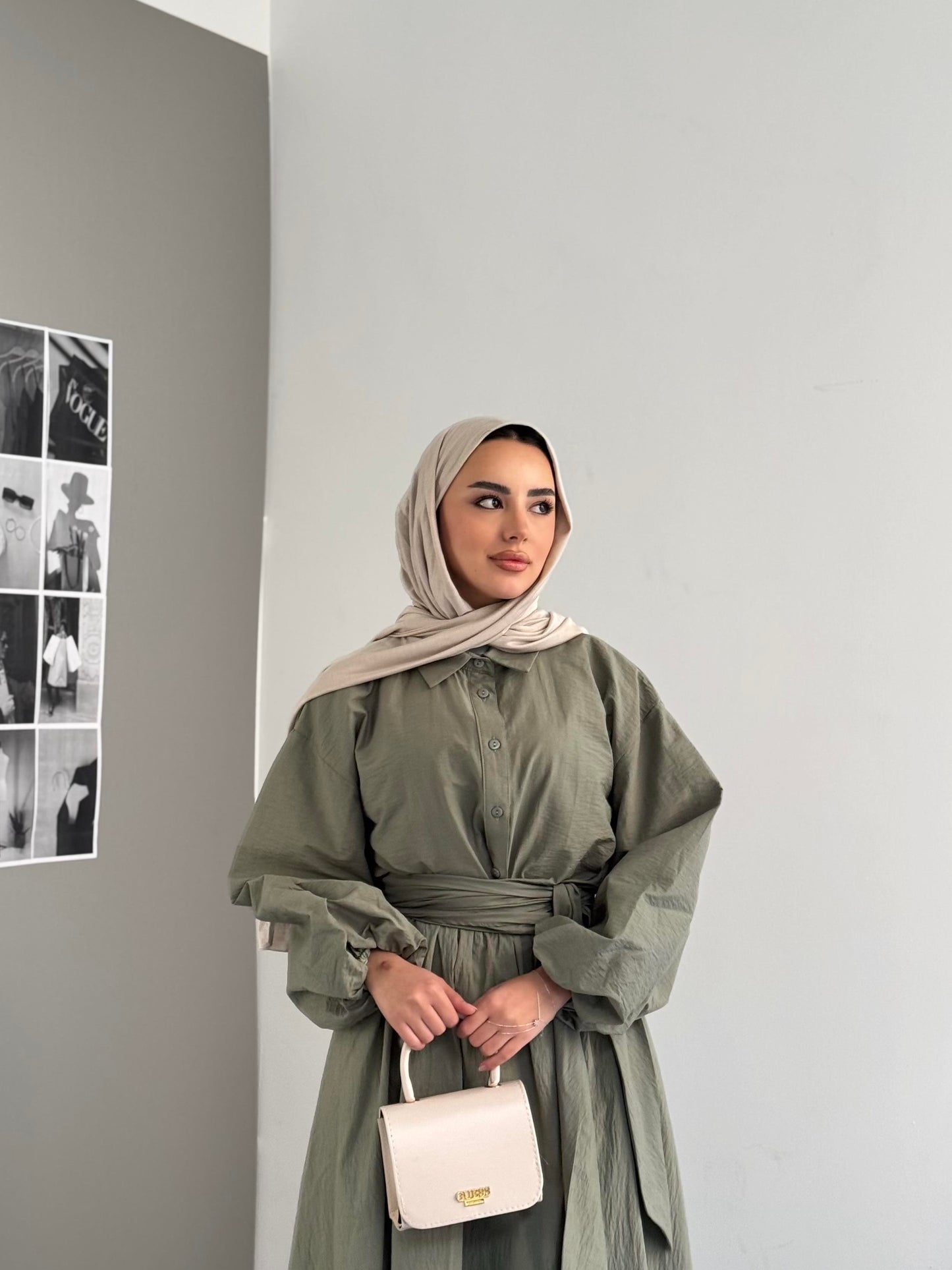 كسوة بحزام على الطراز التركي