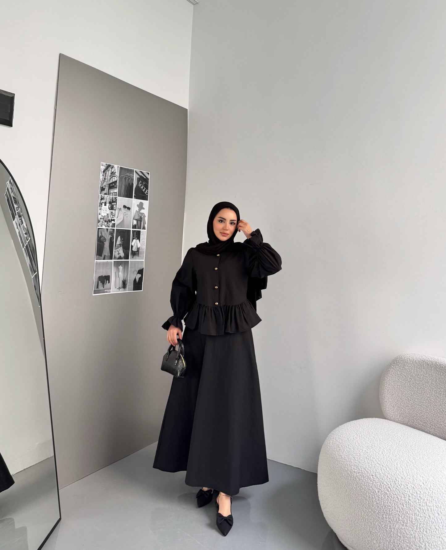 كسوة بحزام على الطراز التركي