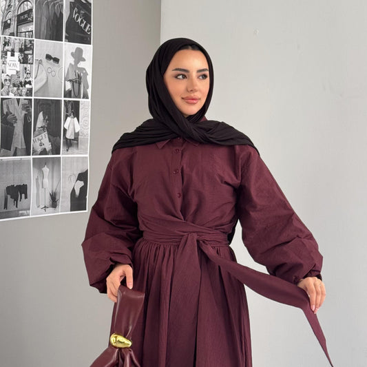 كسوة بحزام على الطراز التركي