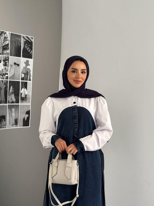 كسوة جينز بنص قميجة